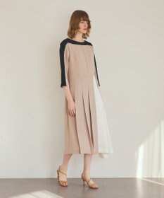 GRACE CONTINENTAL カラーブロックドレス