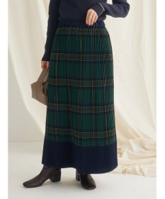 CRAFT STANDARD BOUTIQUE 配色チェックプリーツスカート