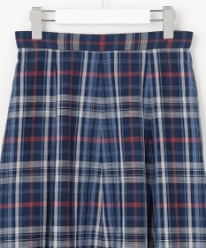 J.PRESS LADIES コットンリネン Light マドラスチェック フレア スカート