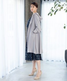 Tiaclasse 【洗える】バックベルトフーデットコート