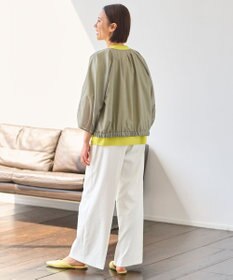 自由区 【洗える・XSサイズあり】シアーシャイニー ジャケット