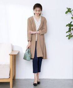 Tiaclasse 【洗える】バックベルトフーデットコート