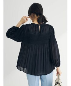 Green Parks マジョリカプリーツブラウス