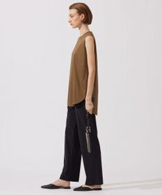 ICB 【接触冷感・UVカット・速乾・洗える】マットスキューバ セミワイドパンツ