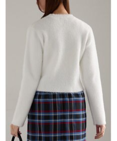 Te chichi ショートシャギーポケットカーディガン