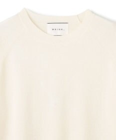 BEIGE， 【WEB限定・洗える】DEMING / バイカラーウールクルーネックニット
