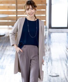 Tiaclasse 【洗える】バックベルトフーデットコート