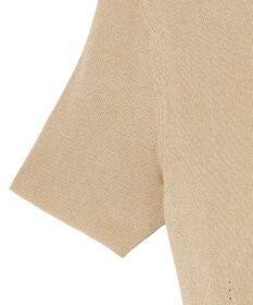 JOSEPH 【洗える】サティニーリブ　ショートスリーブニット