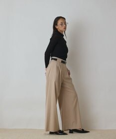 GRACE CONTINENTAL タックワイドパンツ