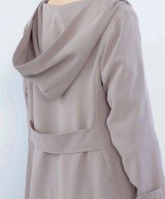 Tiaclasse 【洗える】バックベルトフーデットコート