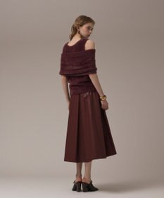 GRACE CONTINENTAL オフタートルニットトップ