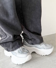 WEGO ラバーコンビ厚底スニーカー