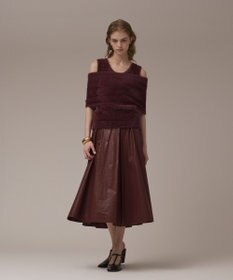 GRACE CONTINENTAL オフタートルニットトップ