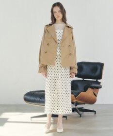 YECCA VECCA ドット柄バルーンキャミワンピース