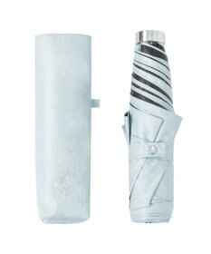 MOONBAT 【WEB限定/ 遮光率100％/遮熱/UV】POLO RALPH LAUREN（ポロ ラルフローレン）晴雨兼用日傘 ワンポイント ポロポニー シャンブレー 無地 折りたたみ傘