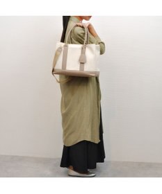 UNBILLION cachecache ショルダー付きパーテーションキャンバストートL