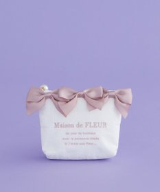 Maison de FLEUR ジャカードリボンポーチ
