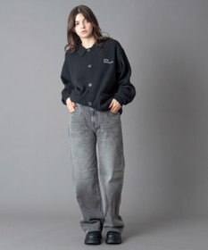 WEGO 【ユニセックス着用ITEM/ウエスト調整可】ストレートデニムパンツ