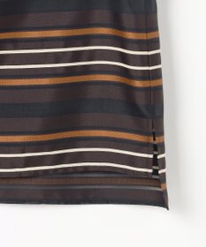 自由区 マルチストライプジャカードノースリーブ ブラウス