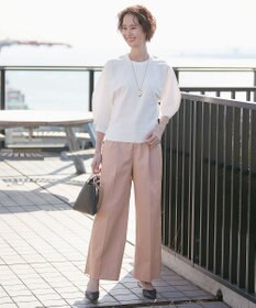 自由区 【XSサイズ~/接触冷感・吸湿・速乾】COOLMAX ワイドパンツ