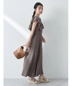 earth music&ecology ＳＥＴ２点　フリルショルダーツーピースワンピース