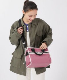 LeSportsac LARGE E/W TH TOTE/モーヴ/ピーチブラッシュ/ブラック
