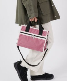 LeSportsac LARGE E/W TH TOTE/モーヴ/ピーチブラッシュ/ブラック