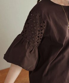 Tiaclasse 袖レースカットソープルオーバー