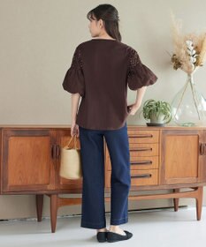 Tiaclasse 袖レースカットソープルオーバー
