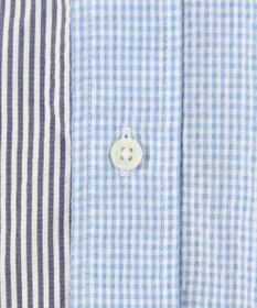 J.PRESS MEN 【クールマックス】クレイジーパターン サッカーシャツ/B.D.