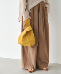 スエードレザー 巾着バッグ メイドインジャパン Rename スエード 巾着ショルダーバッグ RSL90059