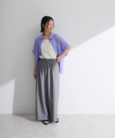 Green Parks シアーシャーリングフレンチスリーブシャツ