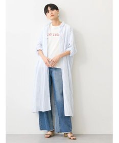 AMERICAN HOLIC 丈違いラメストライプワンピース