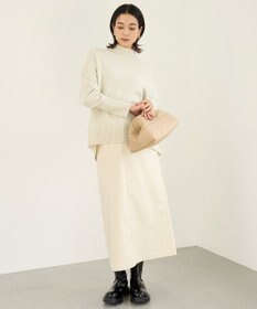 UNFILO カシミヤブレンド ハイネック ラメニット