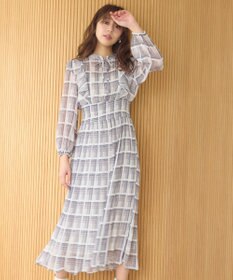 Feroux 【洗える】プリーツ ワンピース