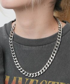 WEGO Mステンレスヘビーチェーンネックレス