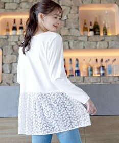 Tiaclasse 【安田美沙子さん着用・選べる裾】 レイヤードヘムカットソーTシャツ