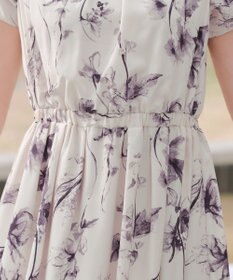 Tiaclasse 【2点セット】ニットボレロ＋花柄ワンピースセット