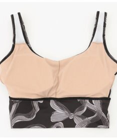 Chacott Chacott BALANCE リボンプリントブラトップ