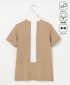 PW CIRCULUS 【UVカット / 吸水速乾 / 伸縮性抜群】【WOMEN】バックメッシュ切り替えモックT ゴルフウェア レディース