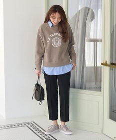 ANY L 【ウエストゴム/リントラク加工/裏起毛/ストレッチ】シークレットウォーム　テーパードパンツ