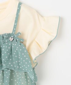 組曲 KIDS 【110-140㎝】ドットキャミ＋TシャツSET