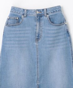 ANY L フロントスリットデニムスカート