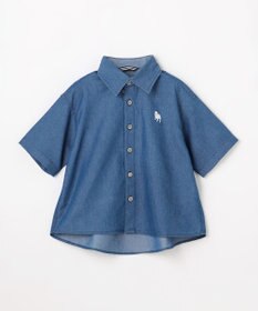 J.PRESS KIDS 【100-130cm】バックブル ダンガリー 半袖シャツ