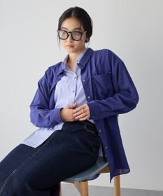 YECCA VECCA シアーレイヤードシャツ