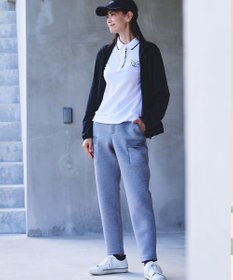 23区GOLF 【WOMEN】【UVカット】ハニカムカノコ長袖ポロシャツ