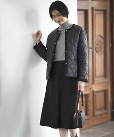 J.PRESS LADIES L 【洗える】シルセームスエード スカート