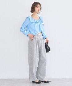 earth music&ecology 2wayオフショルバルーンヘムフリルブラウス