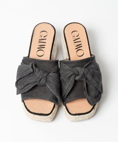 gaimo 【GAIMO/ガイモ】リネンリボン付きジュート厚底サンダル/CELIA-RS