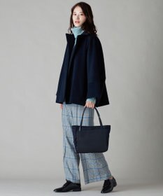 Y'SACCS ナイロン×レザー　スクエアトートバッグ Sサイズ